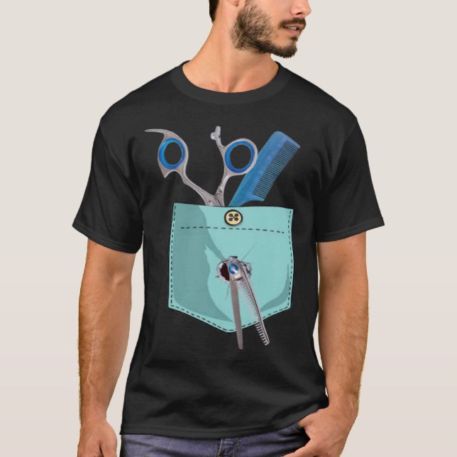 T-shirt Barber  Barber  Barber for father and mother (Devant)