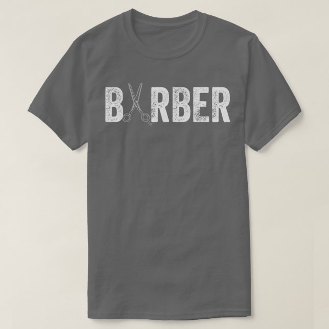 T-shirt BARBER Barber Shop Coiffeur Cadeau (Design devant)