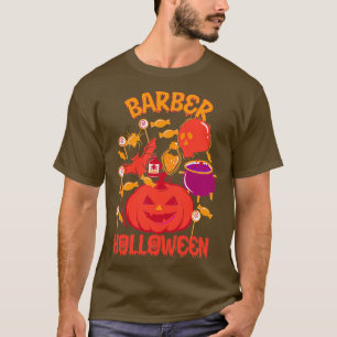 T-shirt Barber célèbre aussi Halloween