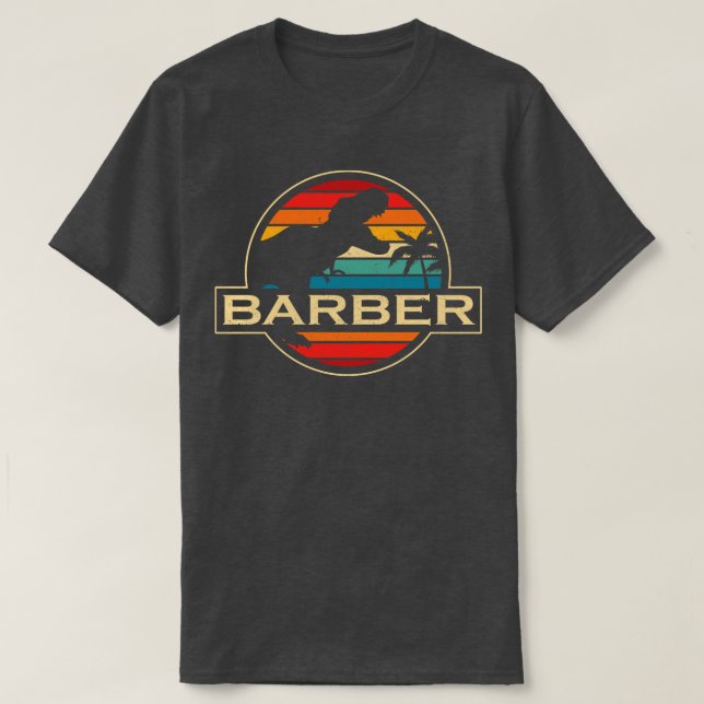 T-shirt Barber Dinosaur (Design devant)
