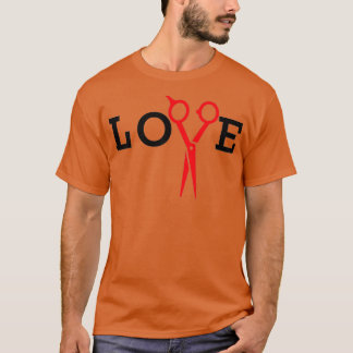 T-shirt Barber Hair Stylist Love 2