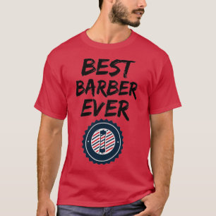 T-shirt Barber Meilleure idée cadeau jamais drôle