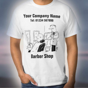 T-shirt Barber Shop Cartoon pour personnaliser