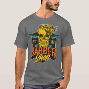 T-shirt Barber Shop Vintage Cool cadeau et Funny Barber De