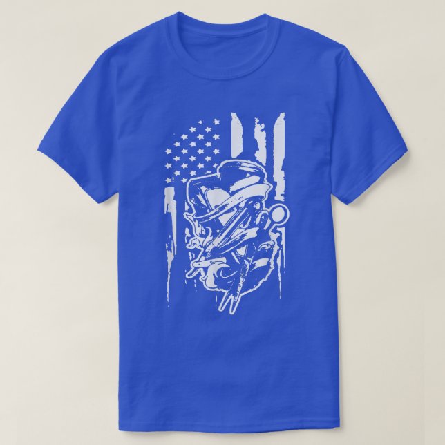T-shirt Barber Trimmer Us Drapeau Meilleur Barbier Pour Le (Design devant)