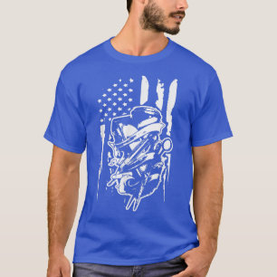 T-shirt Barber Trimmer Us Drapeau Meilleur Barbier Pour Le