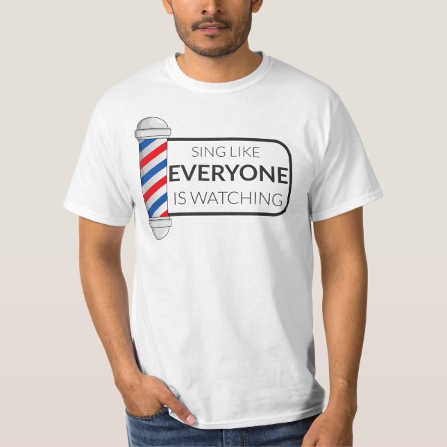 T-shirt Barbershop Music Chirpe (Devant)