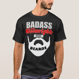 T-shirt Barbes de Badass de Millwright cadeau de machines