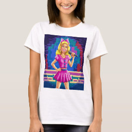 T-shirt barbie girl  pixels