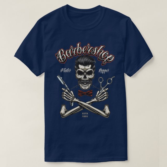 T-shirt barbier 28 (Design devant)