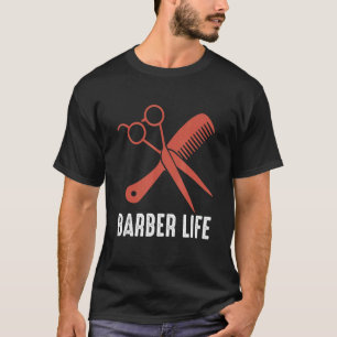 T-shirt Barbiers Vie Coiffeuse Coiffeuses Ciseaux Gras