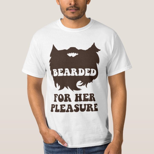 T-shirt Barbu pour son plaisir (Devant)