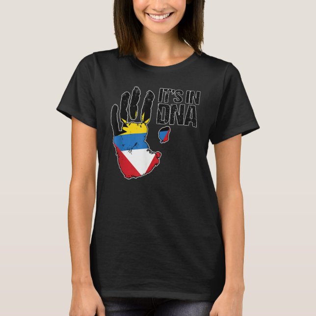 T-shirt Barbuda Antigua It's In My DNA Barbudan Antiguan F (Devant)