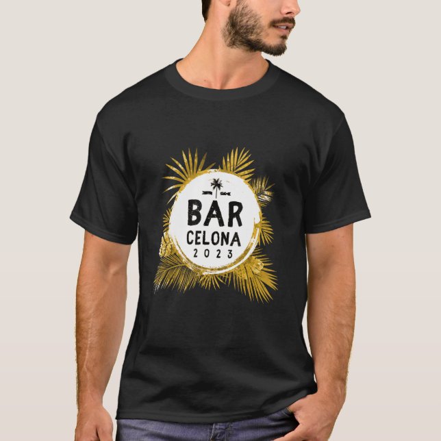 T-shirt Barcelona 2023 Voyage d'équipe de voyage (Devant)