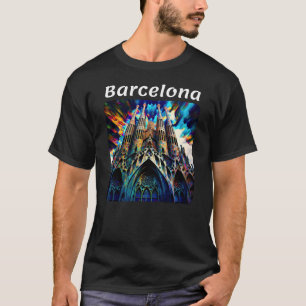 T-shirt Barcelone, Espagne v1