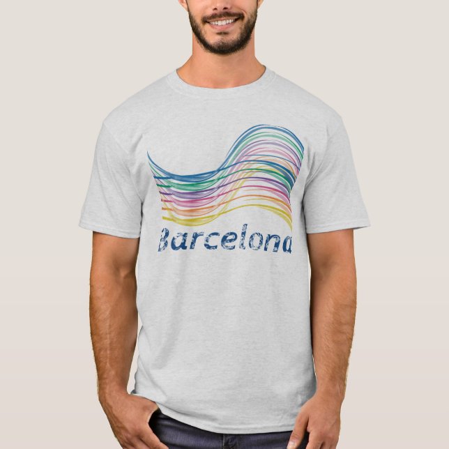 T-shirt Barcelone Ondas (Devant)