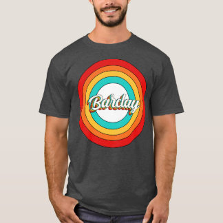 T-shirt Barclay Nom Chemise Vintage Barclay Cercle
