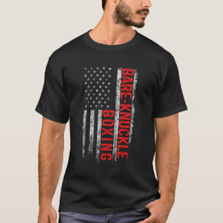 T-shirt Bare Knuckle Boxe Drapeau Américain 4 juillet Pige