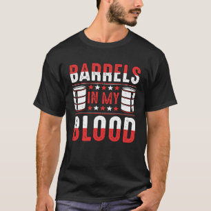 T-shirt Barils Dans Mon Sang Aime Baril Cheval équitation