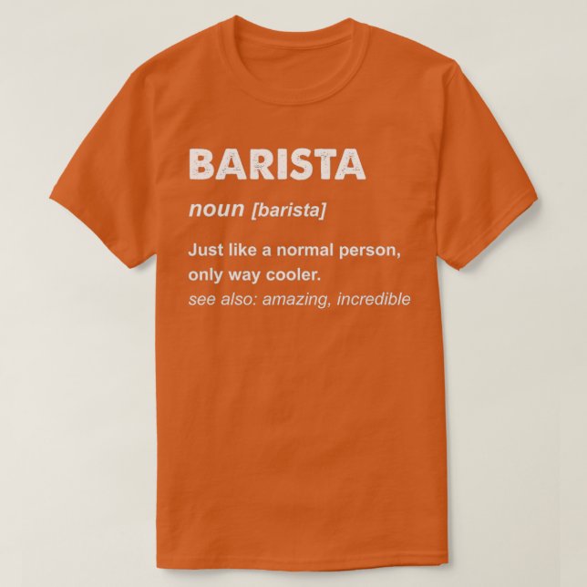 T-shirt Barista 45 (Design devant)