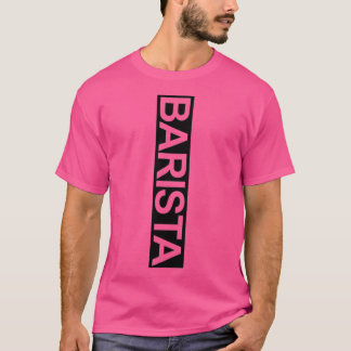 T-shirt Barista Coffee Lover Espresso Texte d'art tardif E