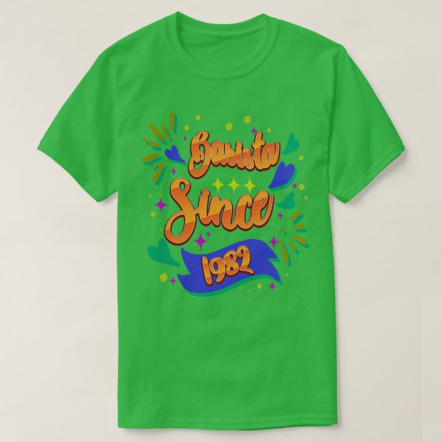 T-shirt Barista Depuis 1982 Unique Bartender Idées Cadeaux (Design devant)