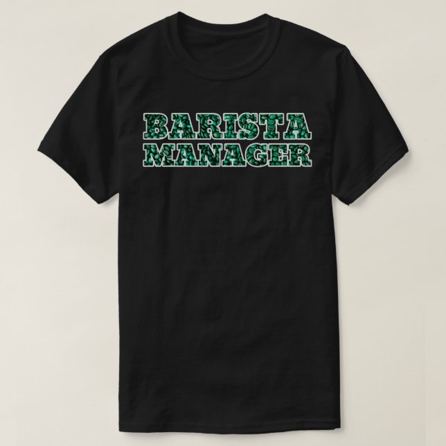 T-shirt Barista manager 3 (Design devant)