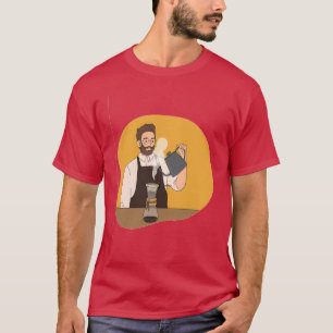 T-shirt Barista Préparer Un Chemex