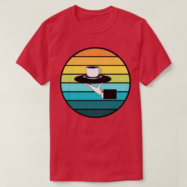 T-shirt Barista Retro Design 10 (Design devant)