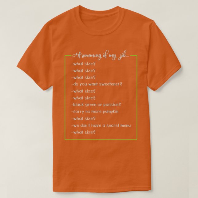 T-shirt Barista Shirt Drôle Café Joie de travail Caféine L (Design devant)