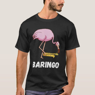 T-shirt Baritone Flamingo Saxophonist Euphonium Saxophone 