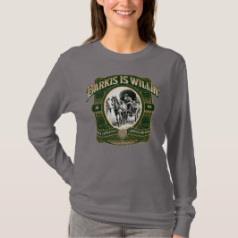 T-shirt Barkis is Willin' Green Gold Literary Tee
