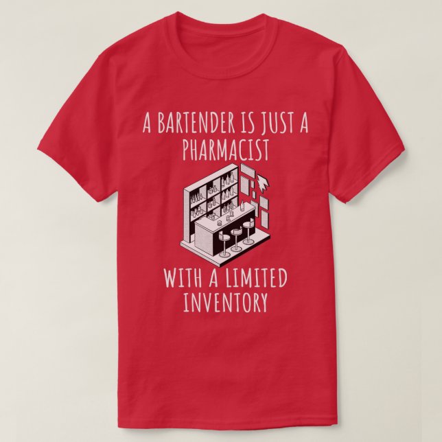 T-shirt Barman Drôle Dire 30 (Design devant)
