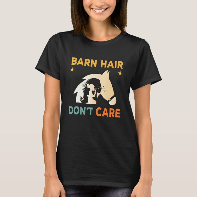 T-shirt Barn Cheveux pas se soucier Rancher Cheval équitat (Devant)