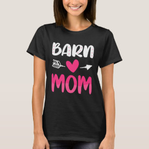 T-shirt Barn Maman Mères Jour Chevaux Course équitation Ma