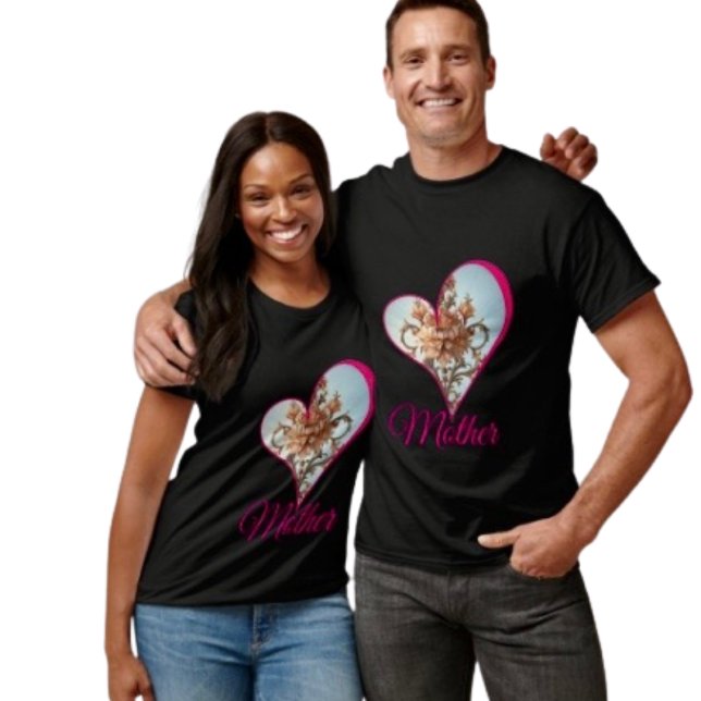 T-shirt Baroque Rose   (Celebrate Mom with a tee he’ll love to wear—perfect for family photos and Mother’s Day fun.

)