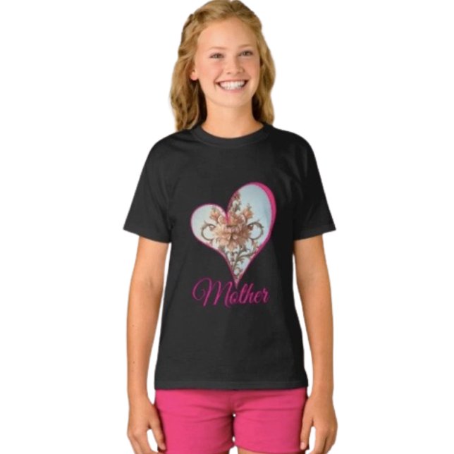T-shirt Baroque Rose   (Cute and comfy kids’ tee for Mother’s Day—perfect for celebrating Mom with big smiles.
)