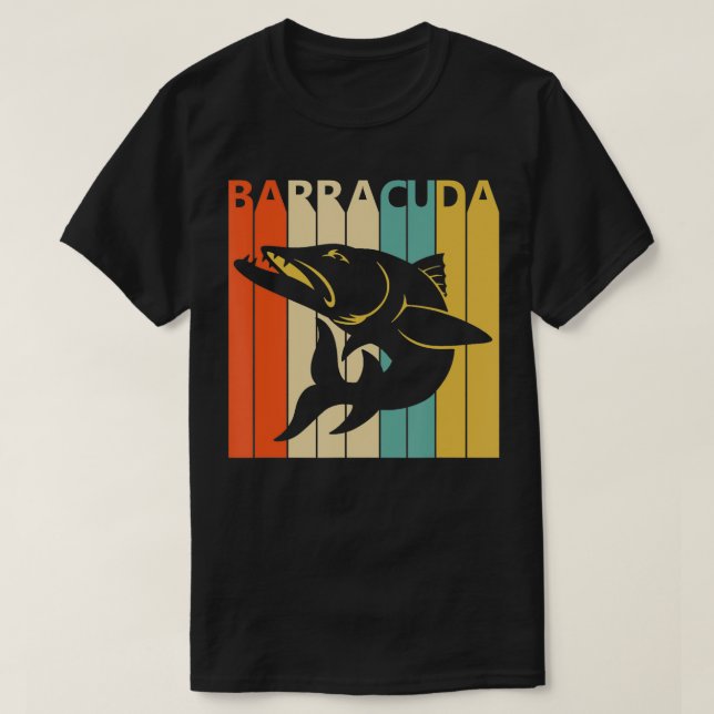 T-shirt Barracuda animal vintage Imprimer (Design devant)
