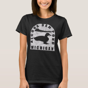 T-shirt Barrage d'Alcona Pond Loon Michigan