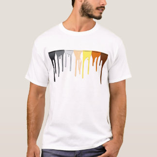 T-shirt Barre de égouttement d'ours