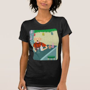 T-shirt Barre de Tiki de golden retriever