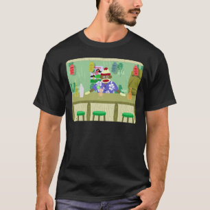 T-shirt Barre de Tiki de singe de chaussette