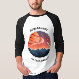 T-shirt Barre d'ensemble de fils aîné haute