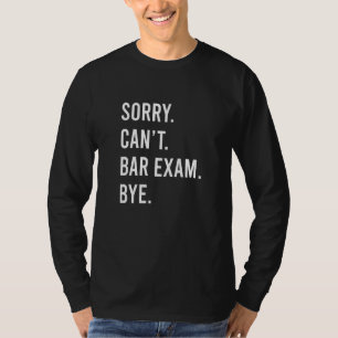 T-shirt Barre d'examen Étude Bar Association Compétence 7