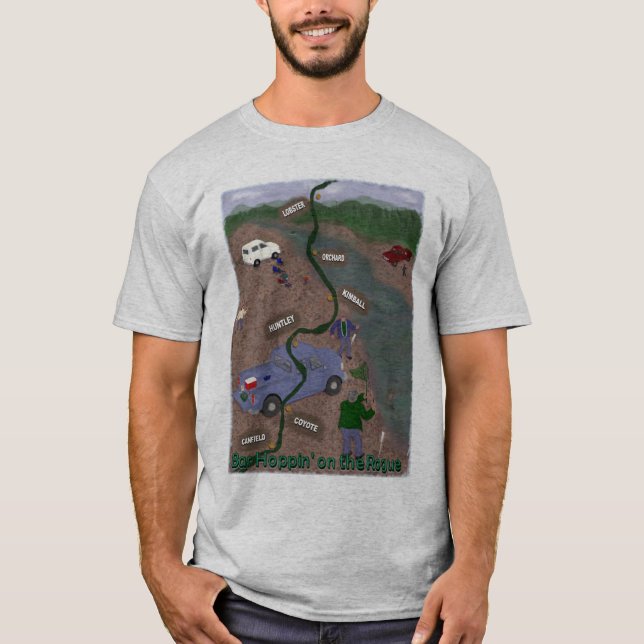 T-shirt Barre Hoppin' sur le Rogue (Devant)
