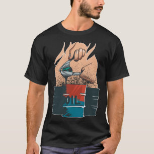 T-shirt Barre Huile Énergie Carburant Pétrole