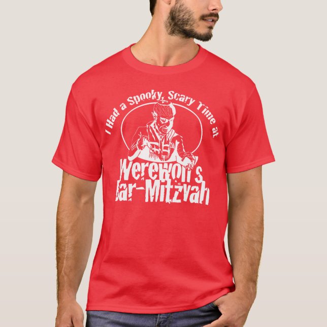 T-shirt Barre Mitzvah de loup-garou (Devant)