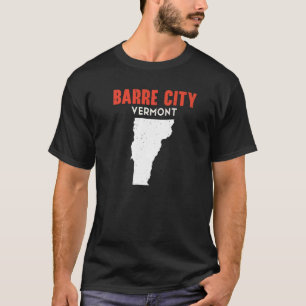 T-shirt Barre ville Vermont USA Etat Amérique Voyage Vermo