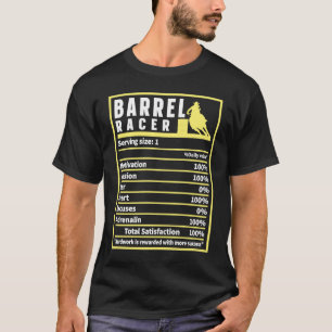 T-shirt Barrel Racer la valeur nutritive Rodeo Cowgirl Bar