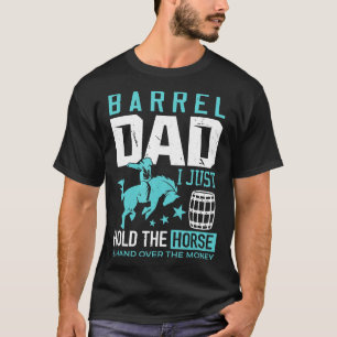 T-shirt Barrel Racer Papa Barrel Papa Je Tiens Le Cheval